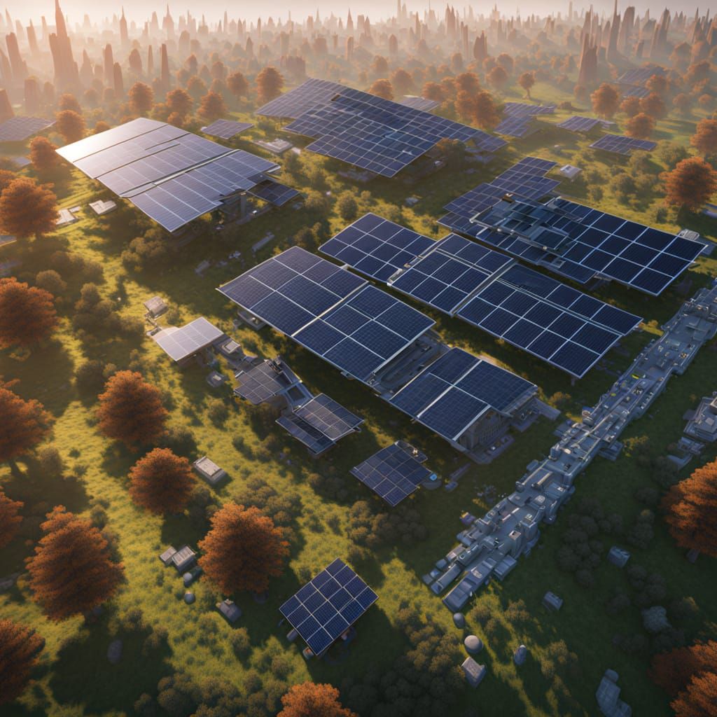 Solar-punk settlement