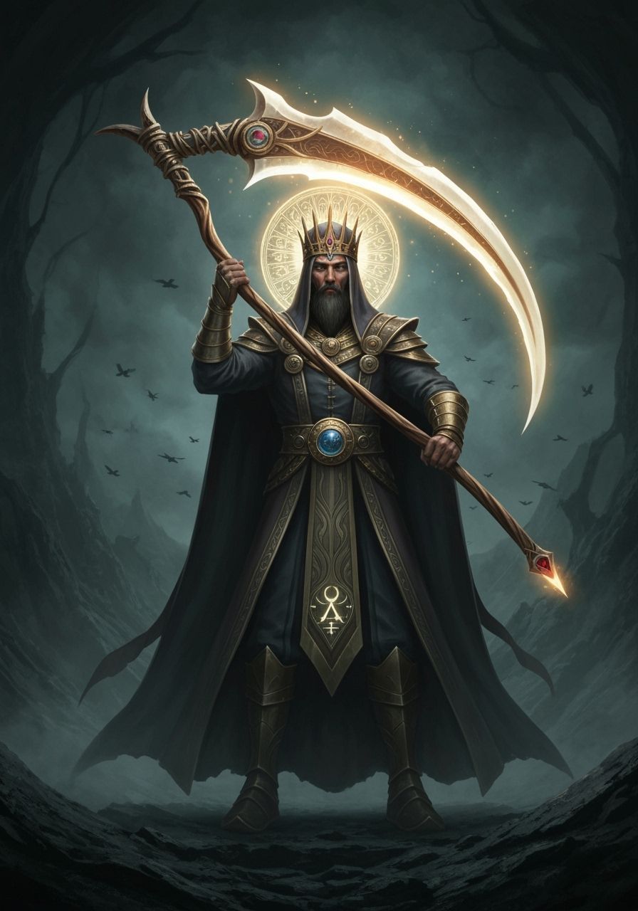 King Suleiman Ashnod with Glowing Scythe