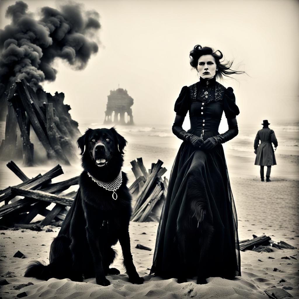 Gothic Model in a Tintype Apocalypse