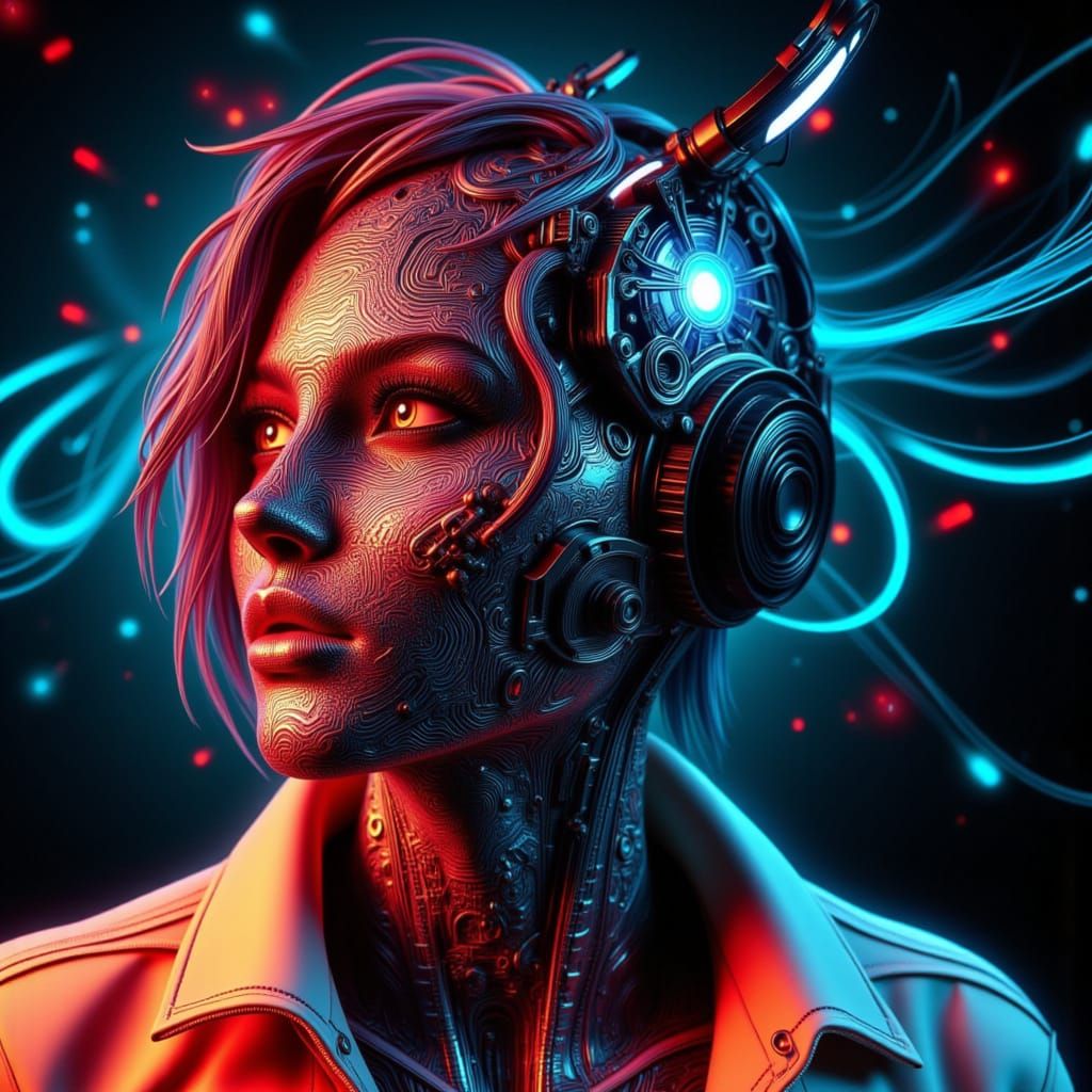 AI Generated Abstract Art with Fluid Dynamics