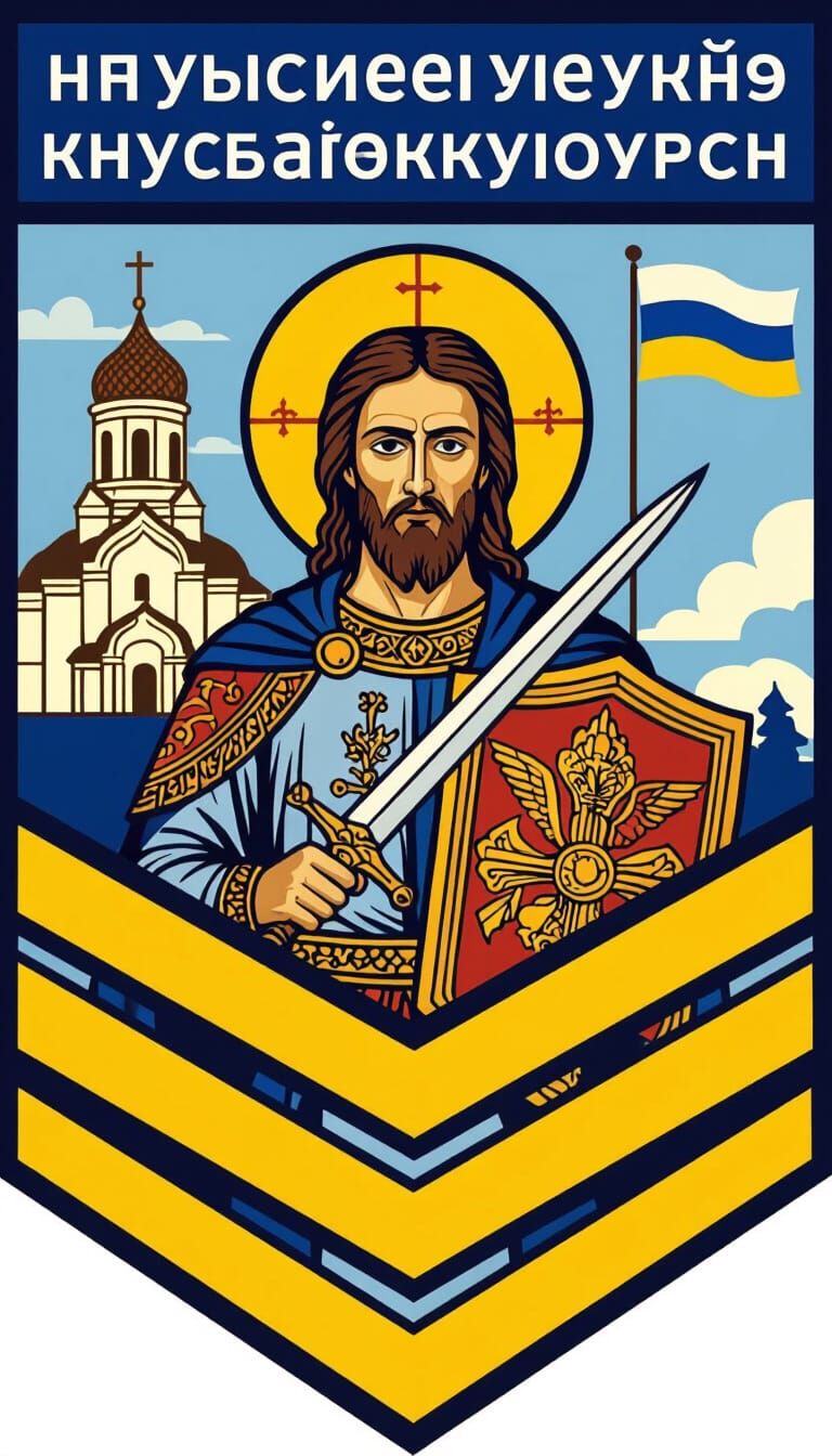 Military Shoulder Patch for Ukraine Operation