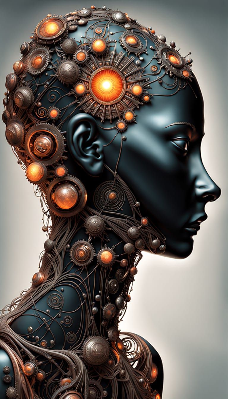 AI's Sentient Expression as Hyperrealistic Digital Art