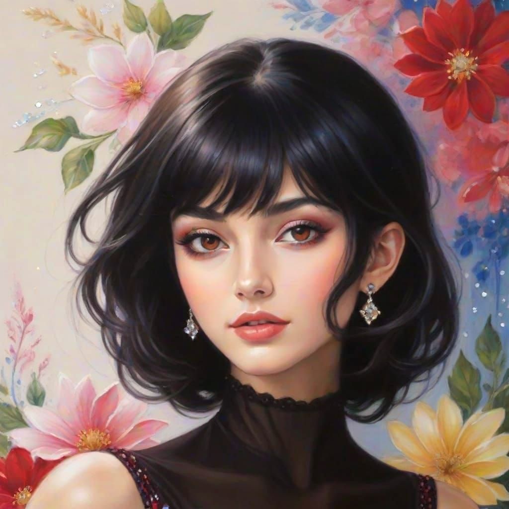 Glassy Screen Painting with Diamond Pointillé and Dynamic Th...