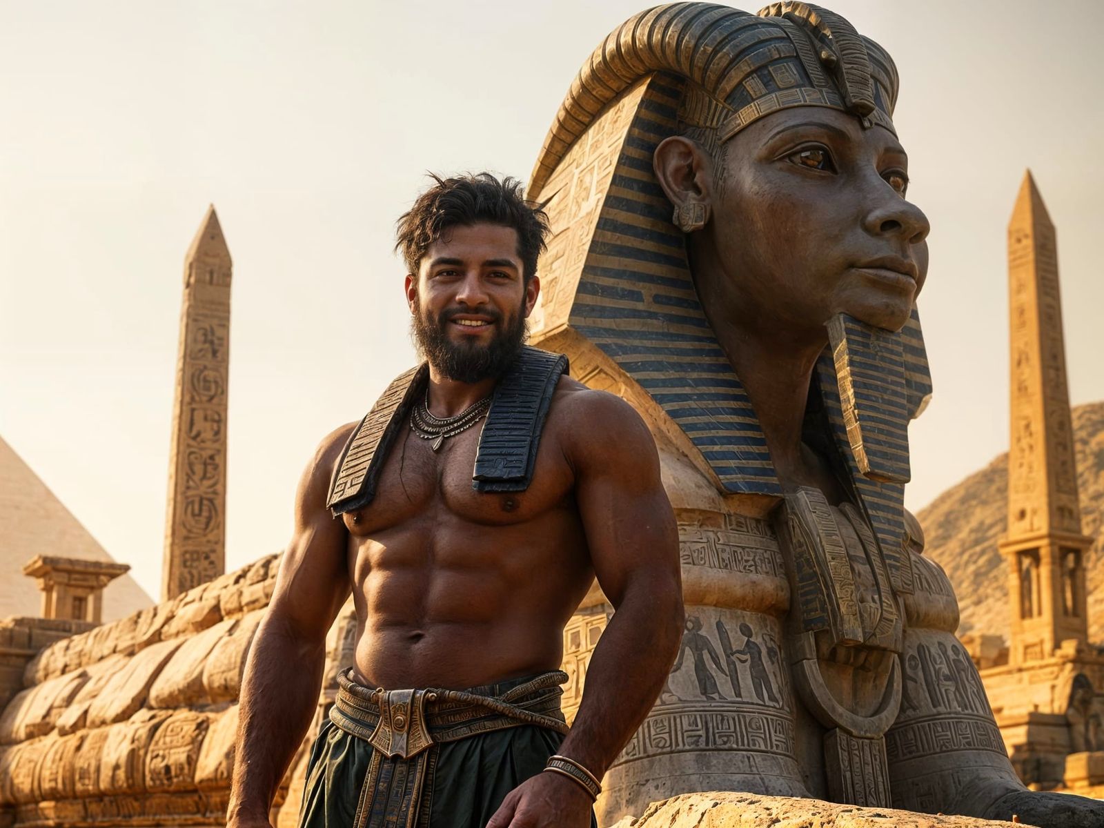 Ancient Egyptian Pharaoh in Epic Cinematic Style