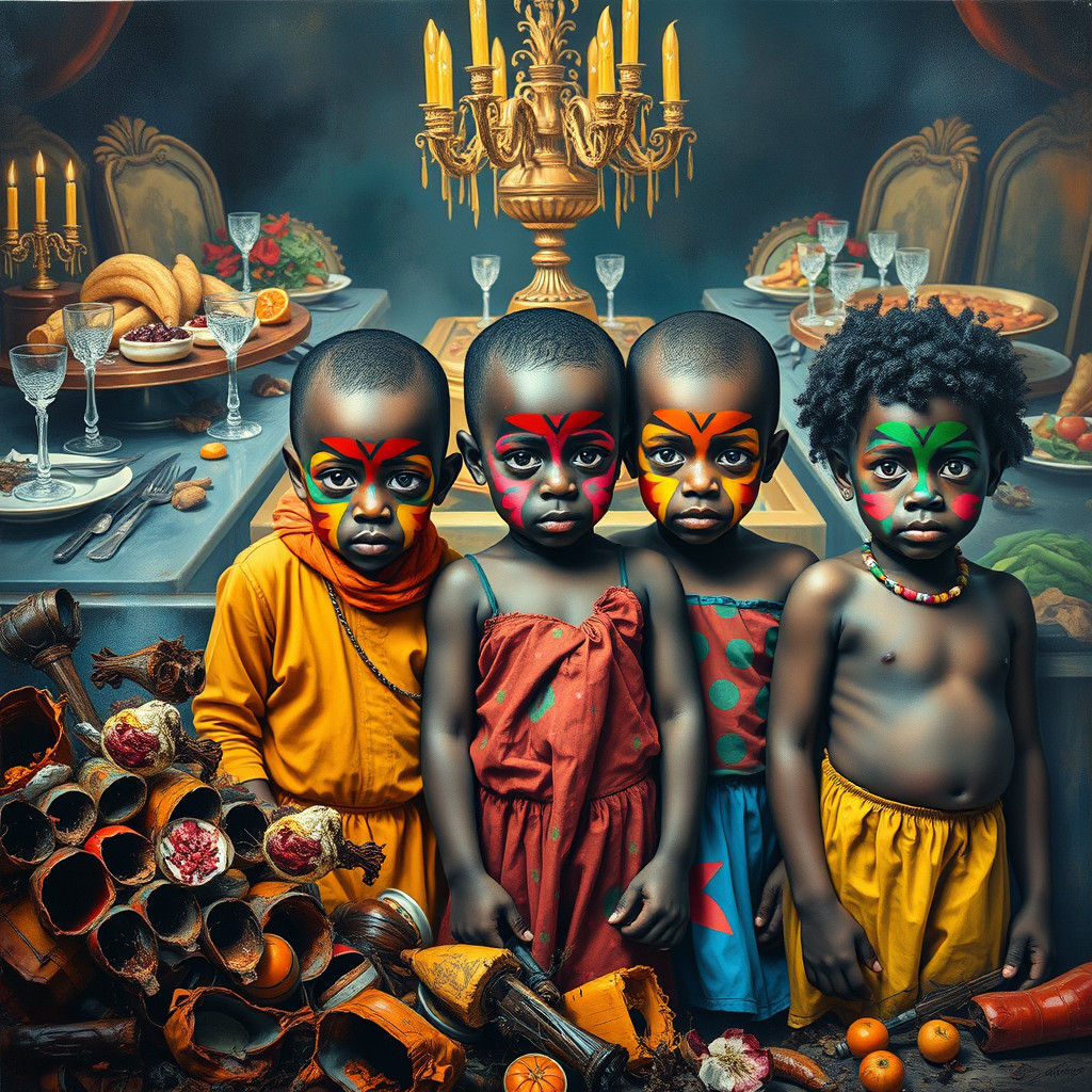 African Children Confront Food Waste: A Street Art Mural