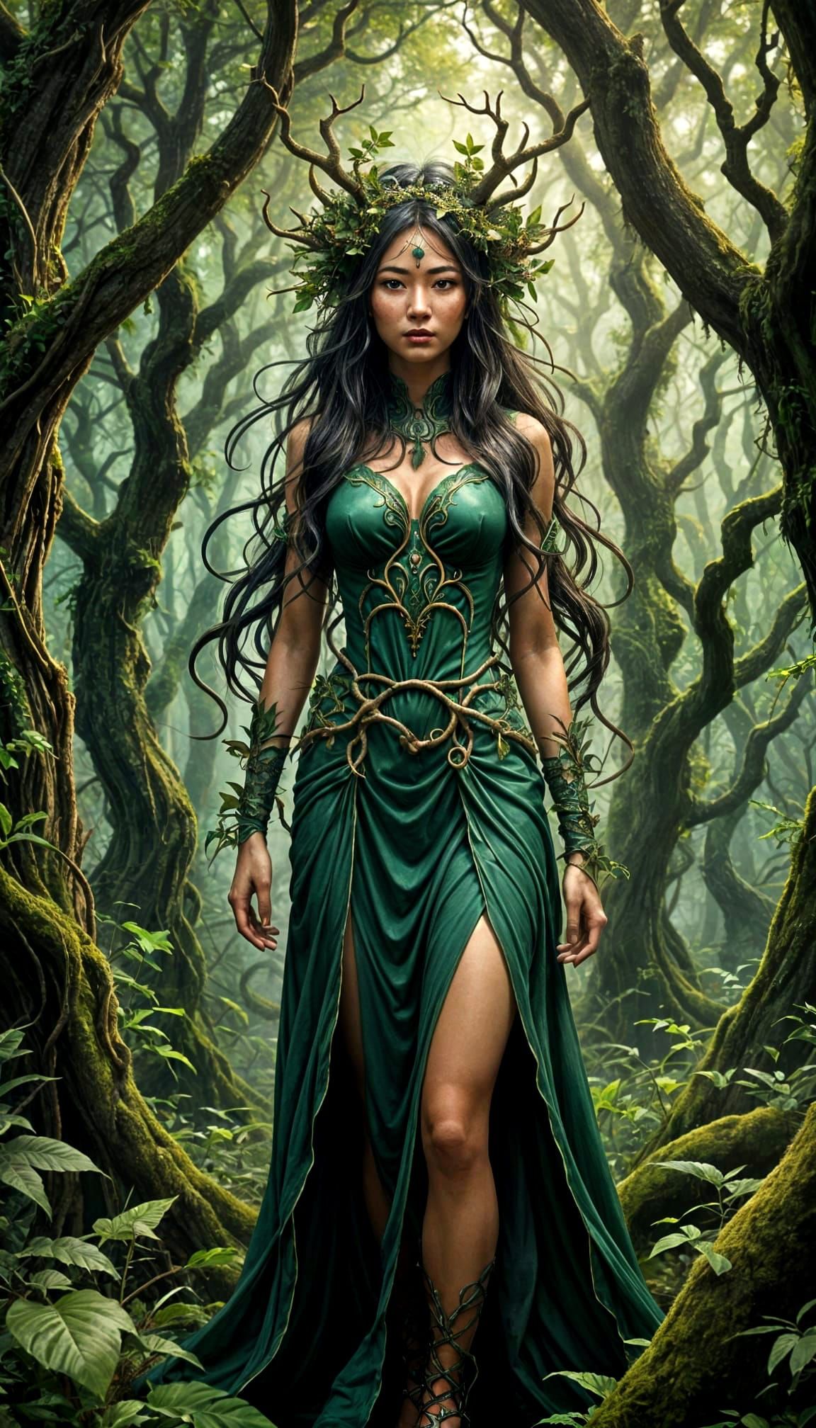 Asian Eldritch Forest Dryad