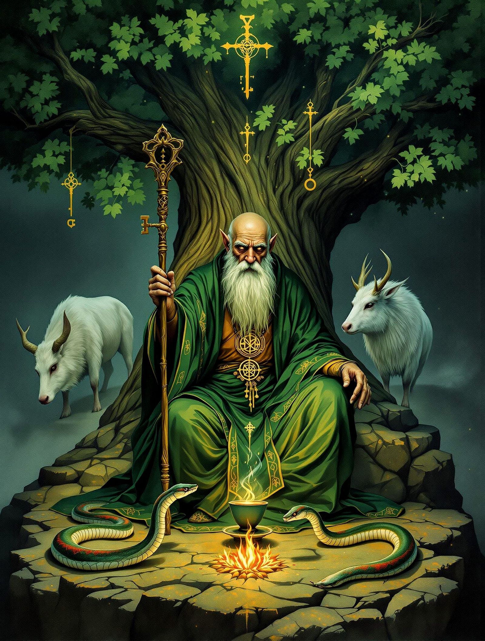 Tarot de Marseille - E 05 - The Hierophant [11 Cos+]