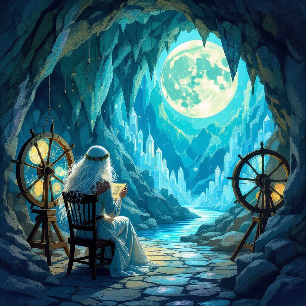 Dream Weaver in Crystal Cave Mosaic