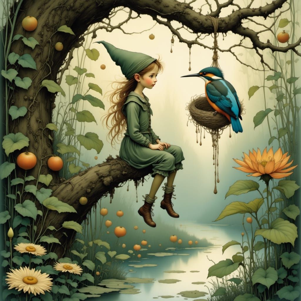 Woodland Elf in Enchanted Forest