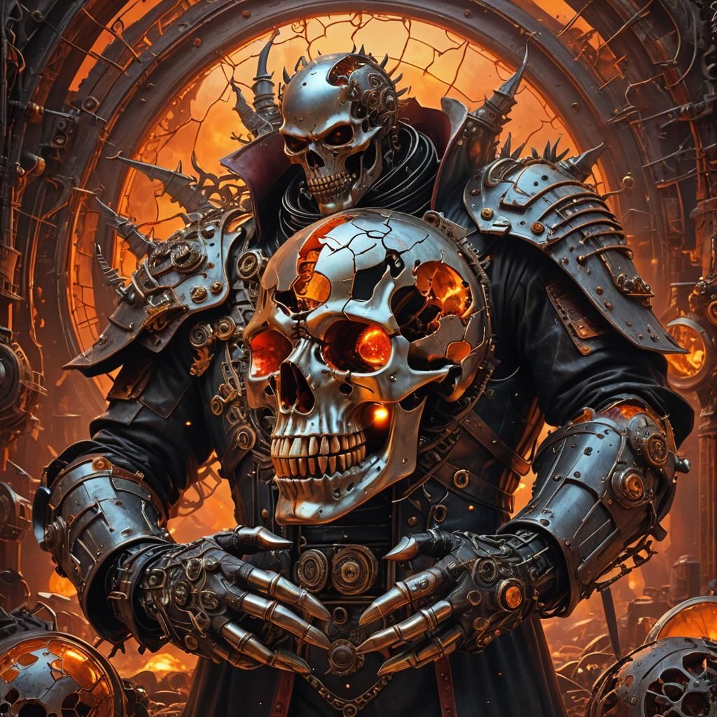 A highly detailed, rough-colored pencil sketch in a vibrant retro 80s vintage style depicting a snarling headless Horsem...