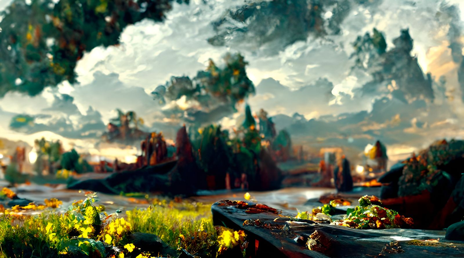 Greedy Landscape Painting in Hyperrealism Style