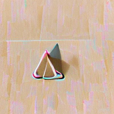 Vibrant Triangle Geometric AI Art