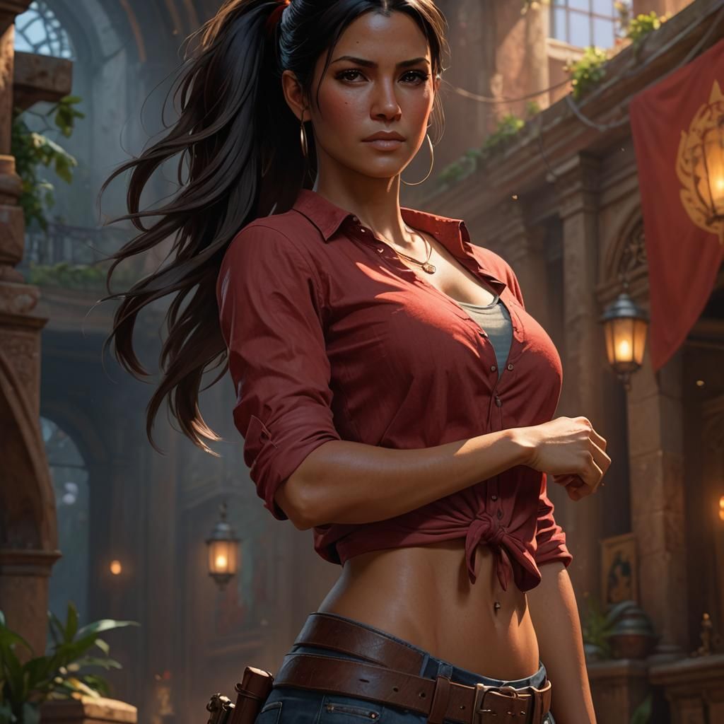 Stunning Full-Body Portrait of Chloe Frazer in Uncharted Sty...