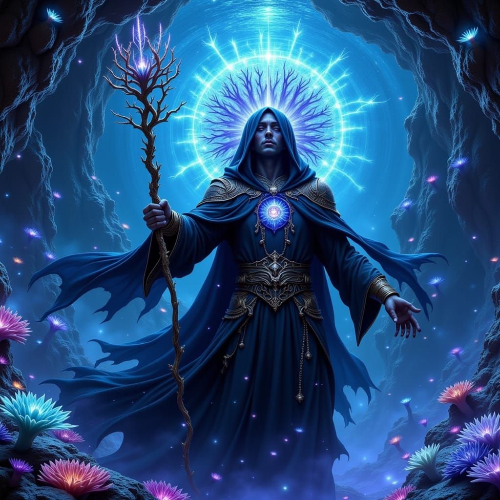 Kanaloa, God of the Ocean Depths in Dark Fantasy Style