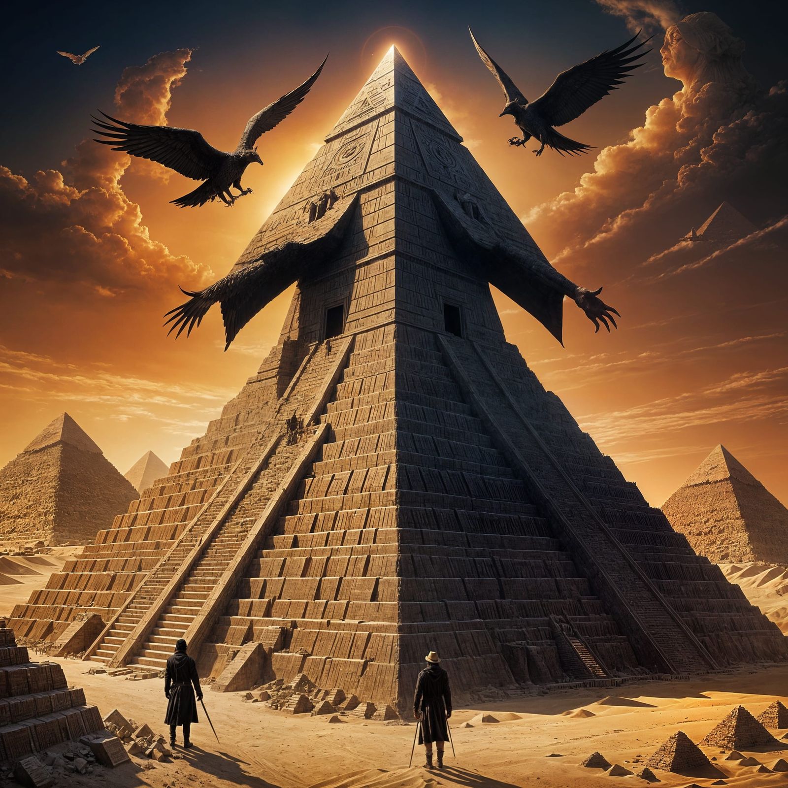 Lucifer Oversees Pyramid Construction for Humanity