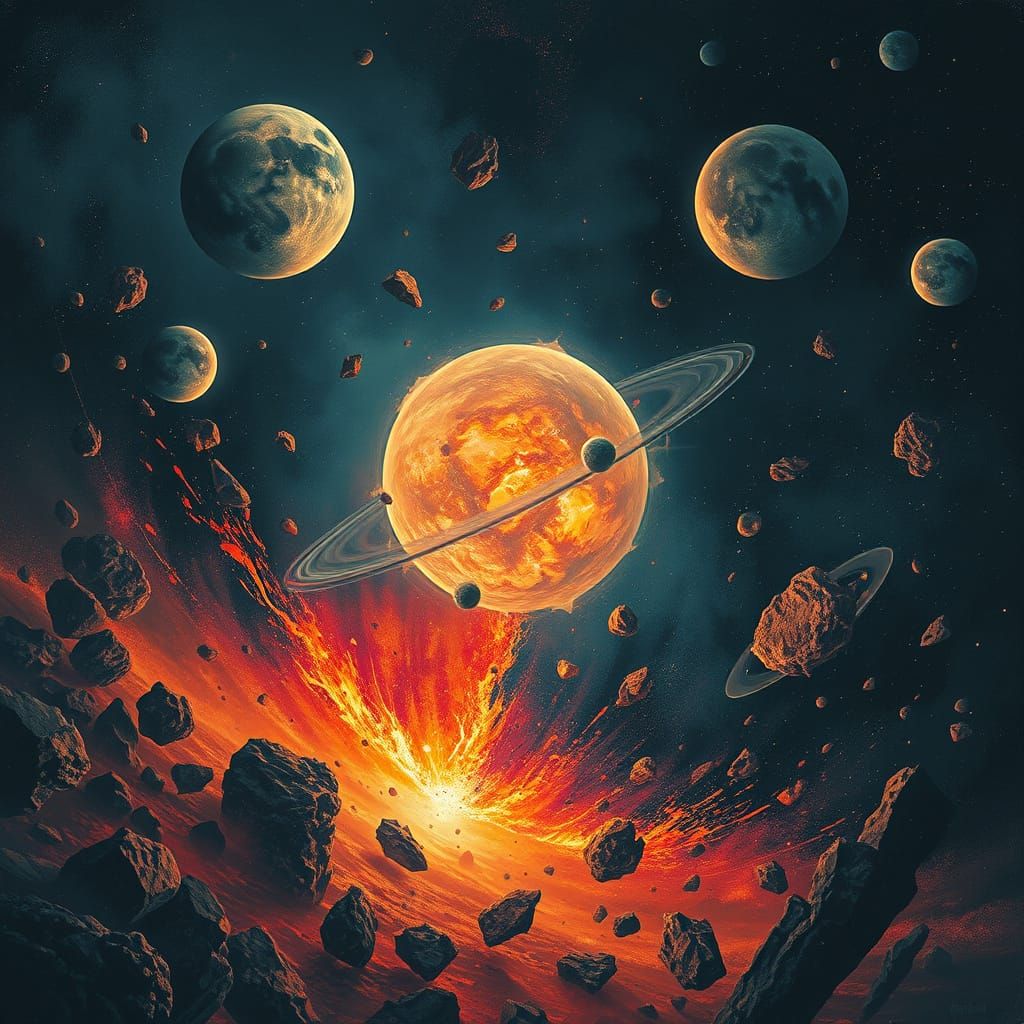 Galaxycore Cosmic Turmoil with Geodes and Asteroid Clashes i...