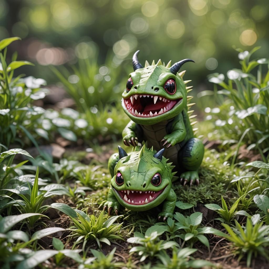 Kawaii Grasschomper in Vibrant Grasslands