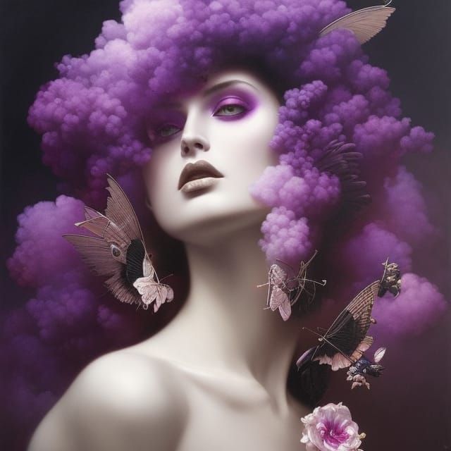 Purple Mist and Smoke in Analogous Colors