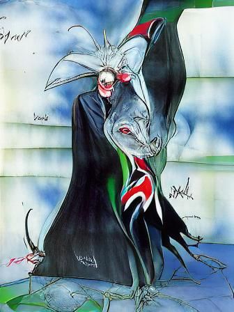 Grotesque Caricature of Evil Genius