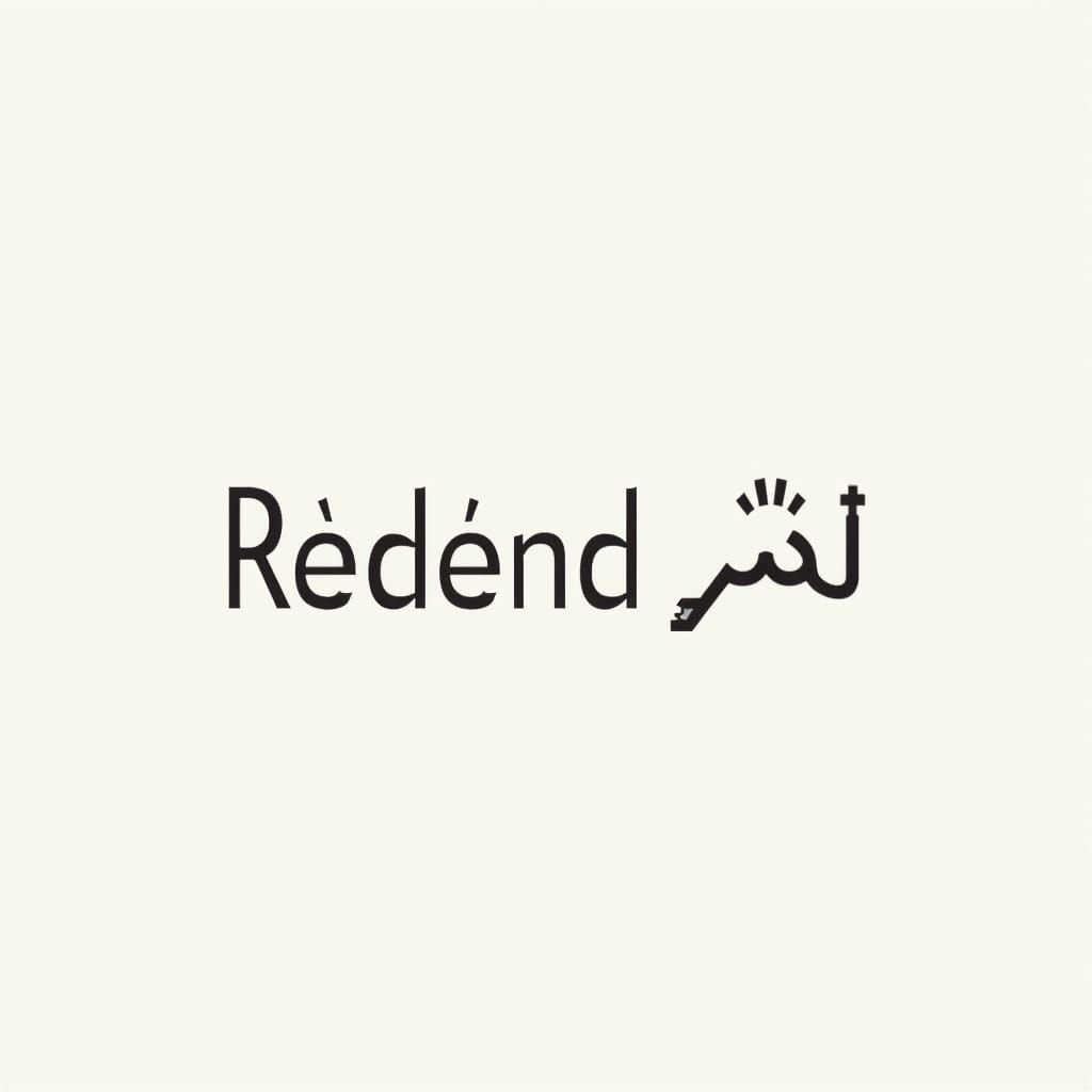 Elegant Redouane Miftah Logo with Integrated Key Symbol
