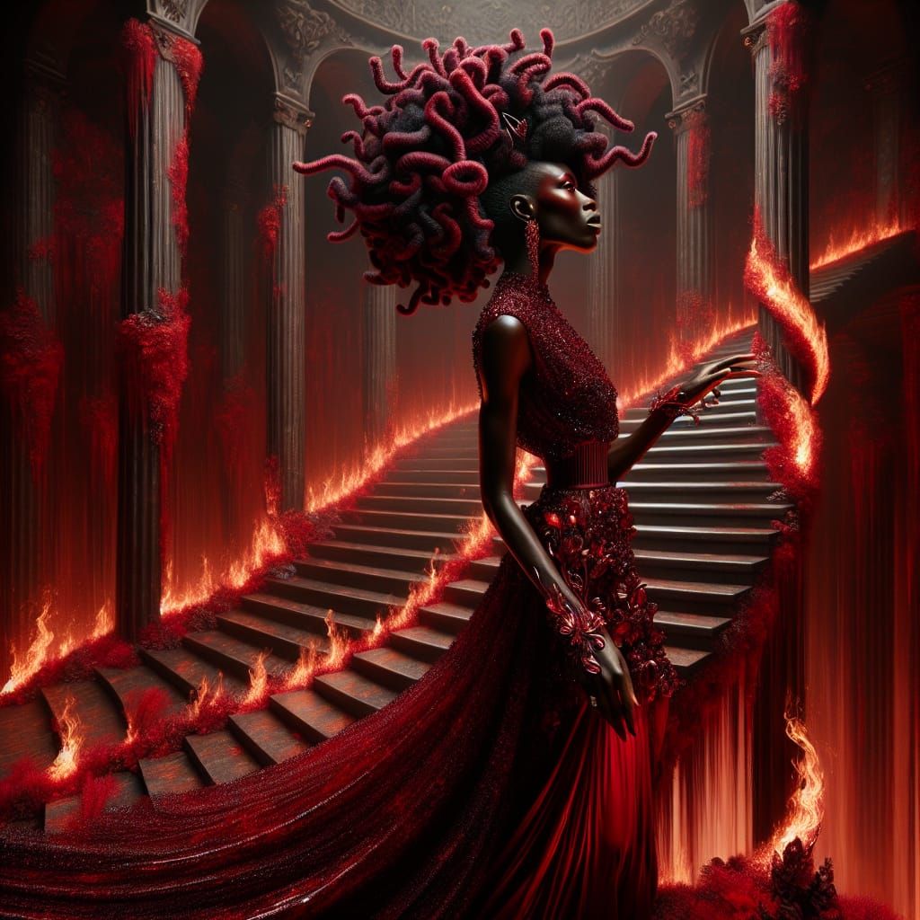 Goddess Descending: A Hyperrealistic Concept Art Masterpiece