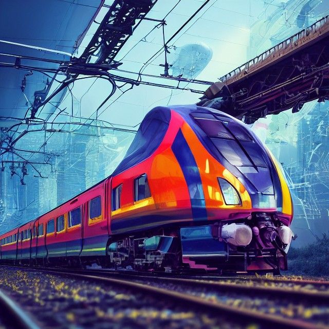 Futuristic Train in Photorealistic 8K Octane Render