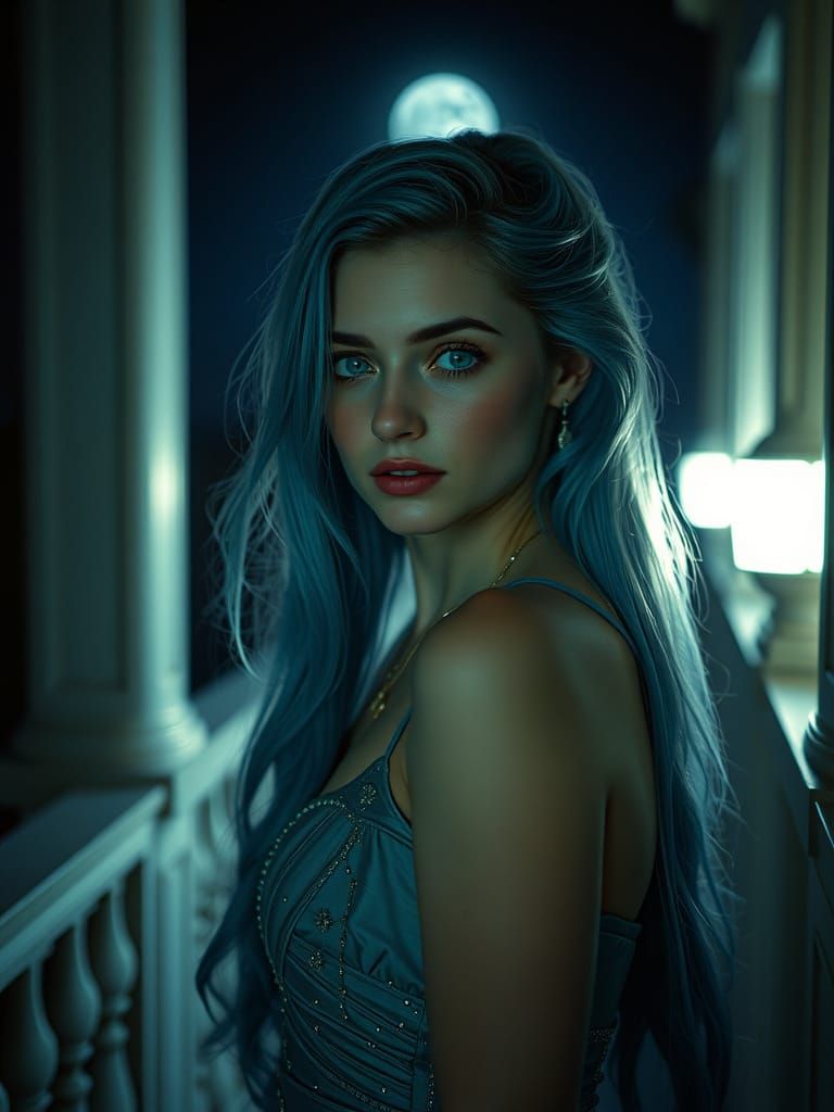 mysterious young woman