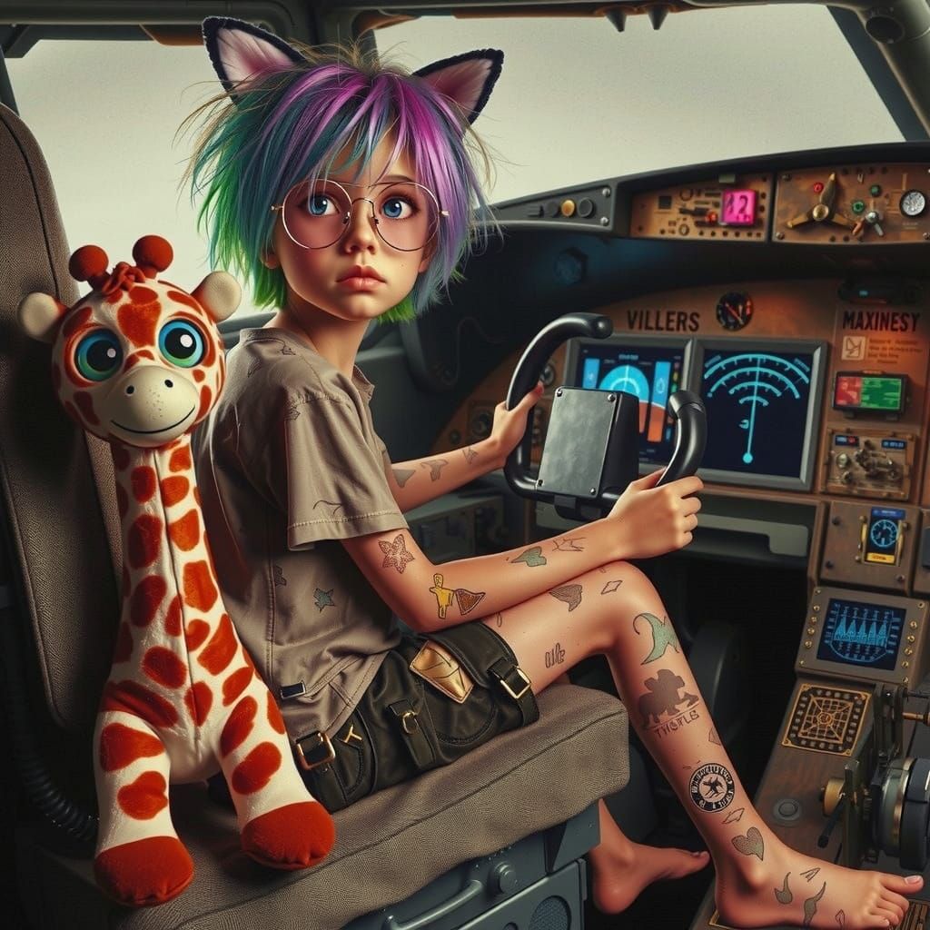 Vintage Aviator in Golden Light