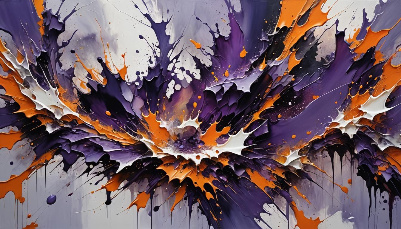 Abstract Oil Paintings in Style of Zao Wou-Ki