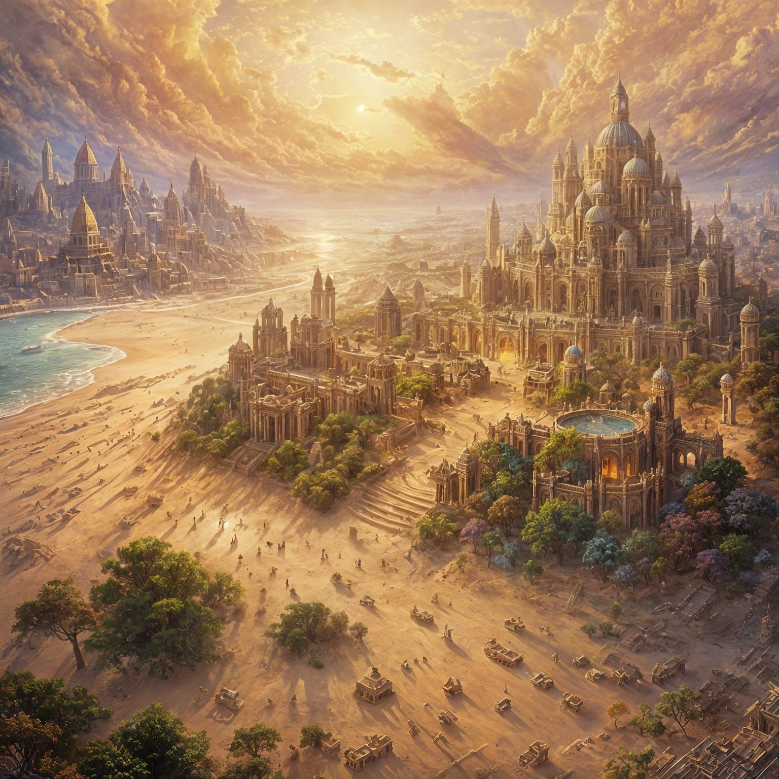 Ancient Futuristic City Emerges From Desert Sands