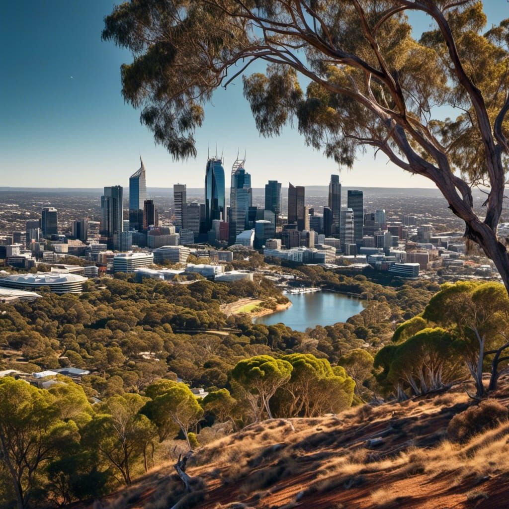 <lora:PainterlyRealism:1.0>Bushland and City together