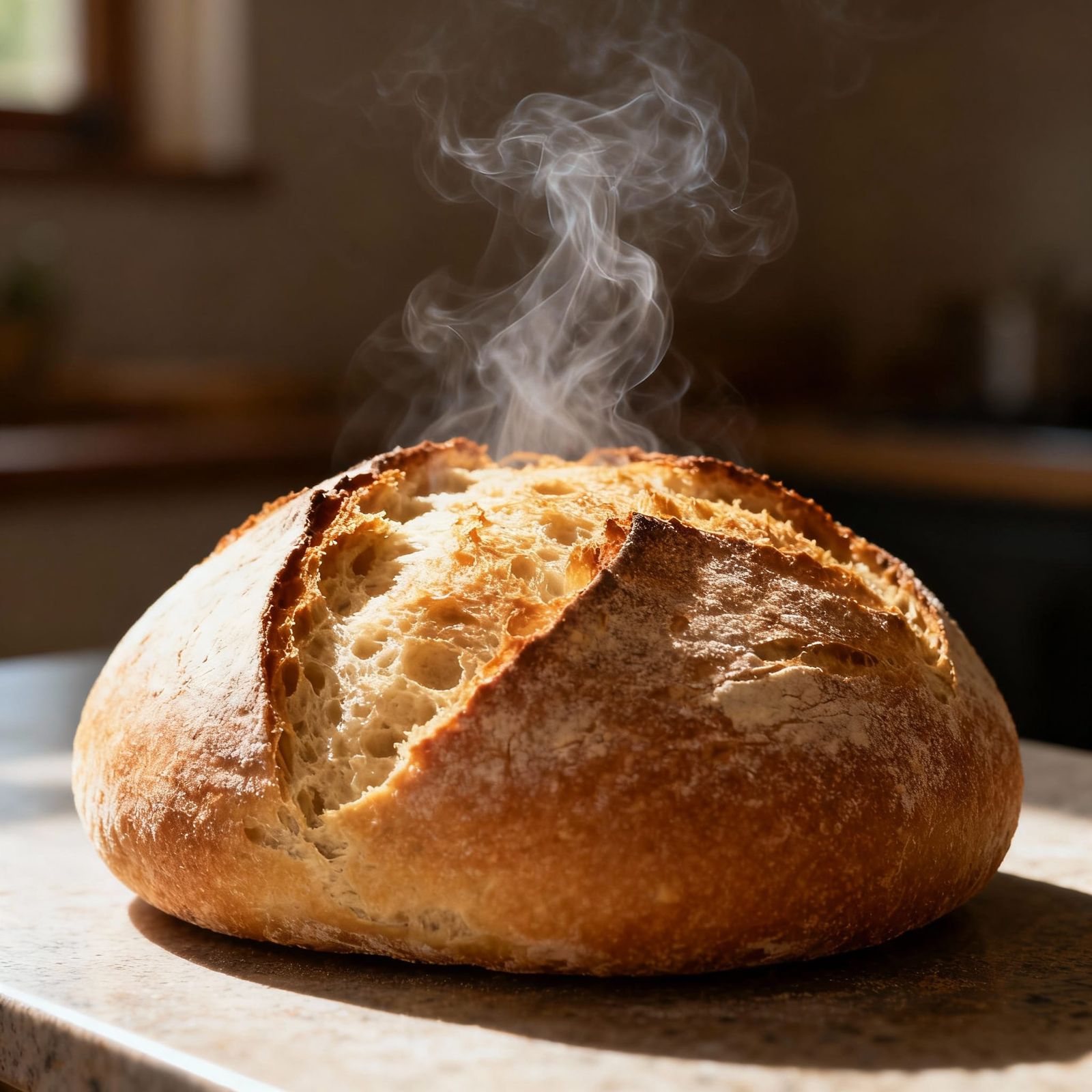 Hyper Realistic Bread Product Shot with Natural Light