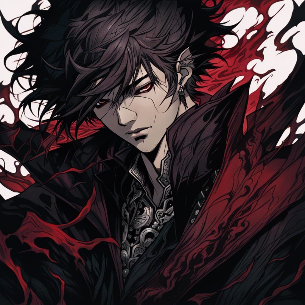 Dramatic Vampire Portrait in Ayami Kojima Style