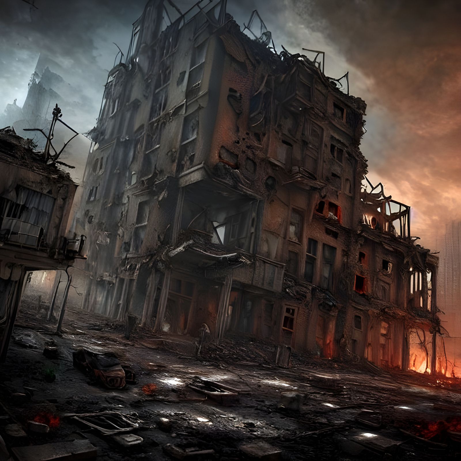 Detailed Post-Apocalyptic City Ruins in Unreal Engine