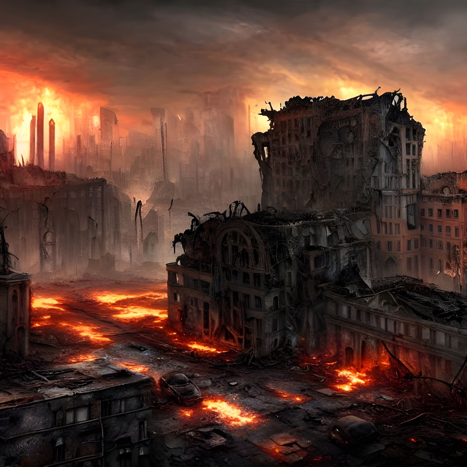 Detailed Post-Apocalyptic Ruin World in Unreal Engine 5