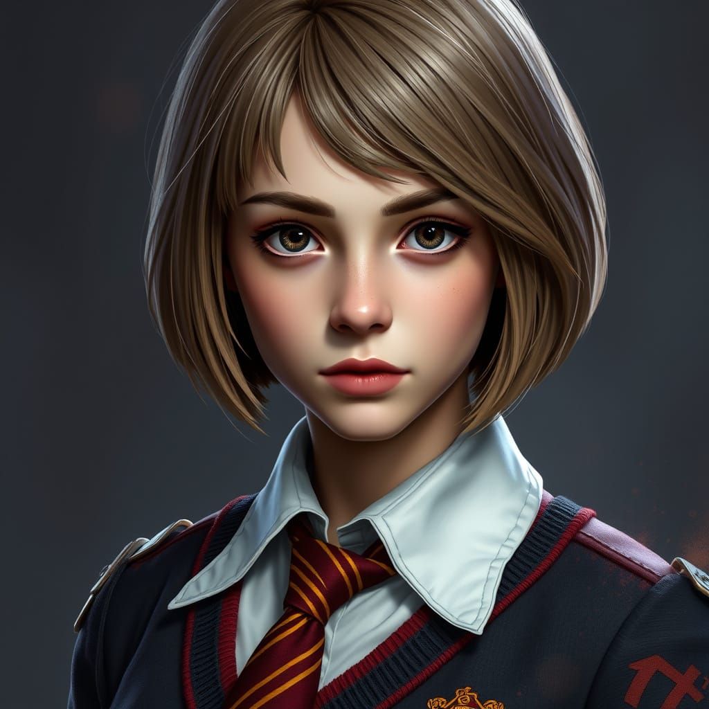 Teenage Gryffindor Girl in Triadic Colors