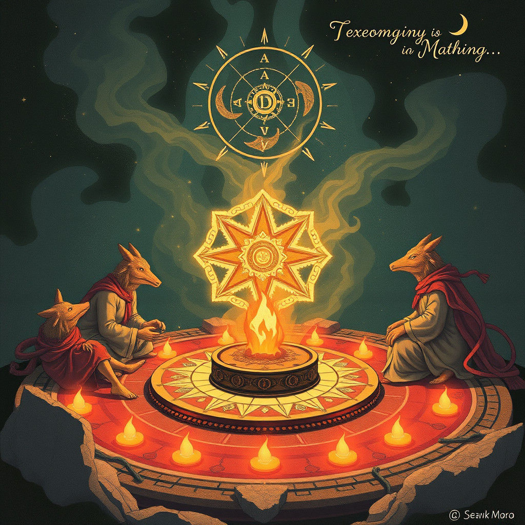 Mystical Geometric Patterns in Texeomancy