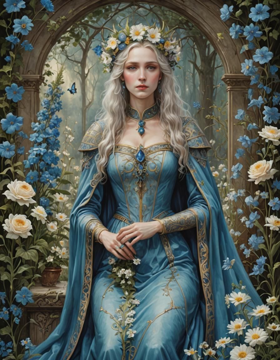 Arcadian Figure Awaits Mother in Fantasy Art Style