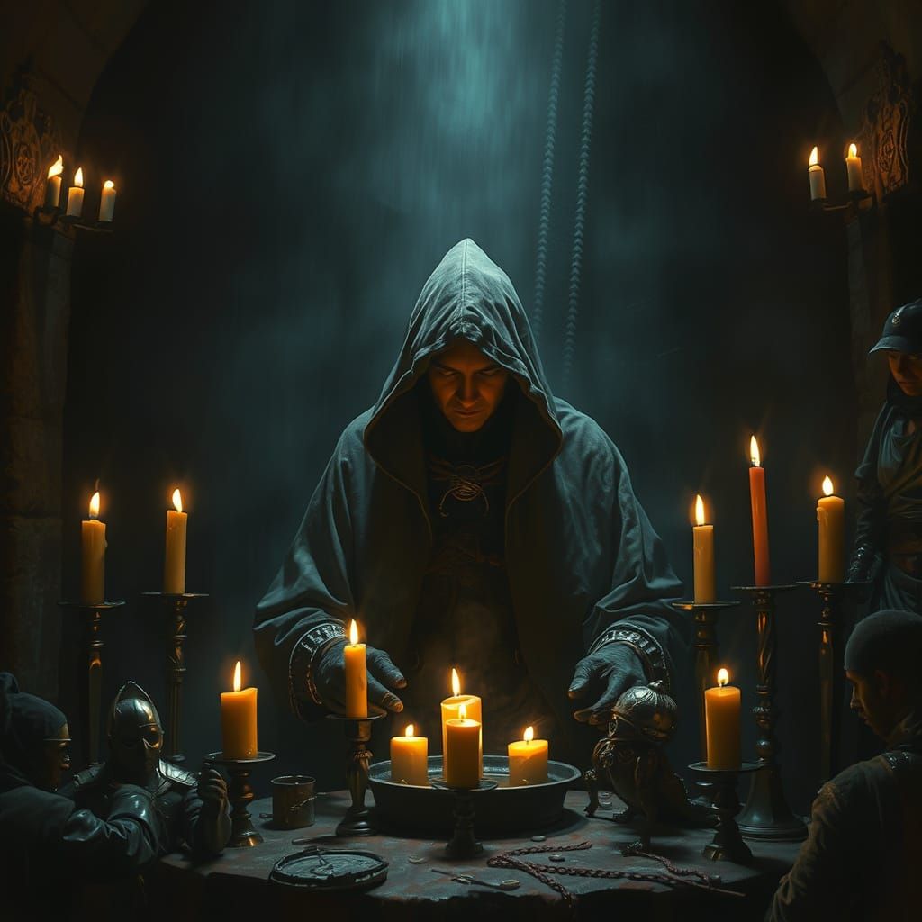 Mystical Thieves Guild Initiation in Dim Chamber