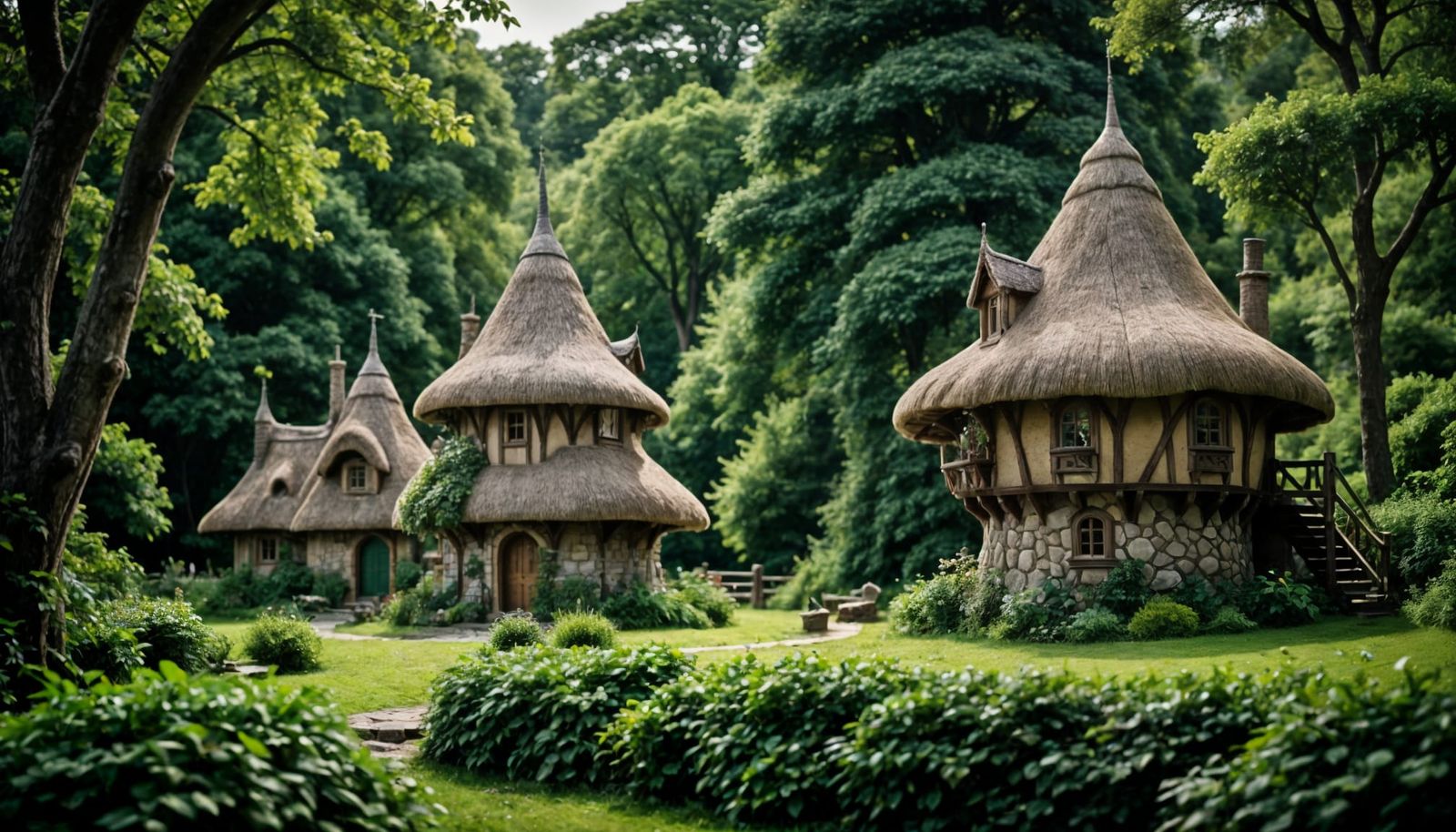 Whimsical Elven Cottage in Forest Glade