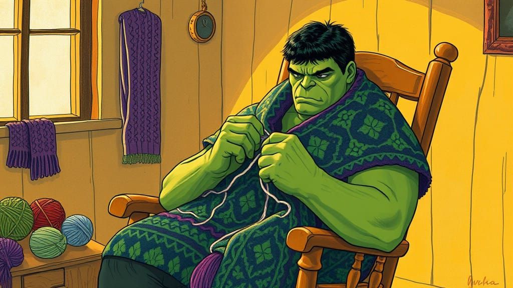 Hulk Knits in Gentle Serenity