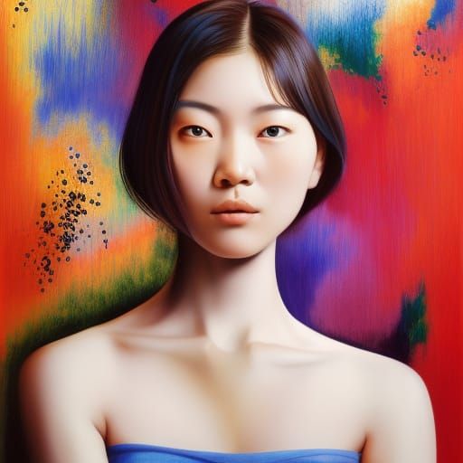 Dreamy Nude in Luxurious Bedroom, Hyperrealistic