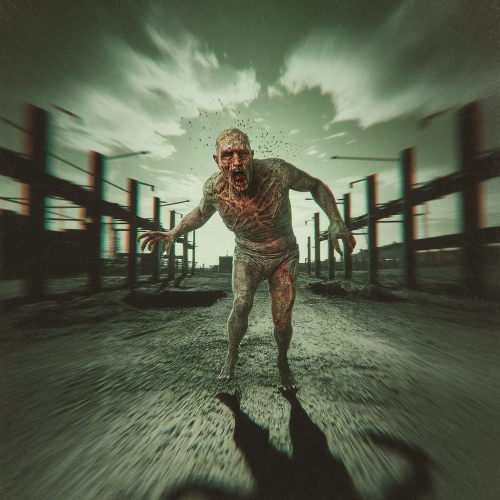 Eerie CCTV Footage of Grotesque Figure