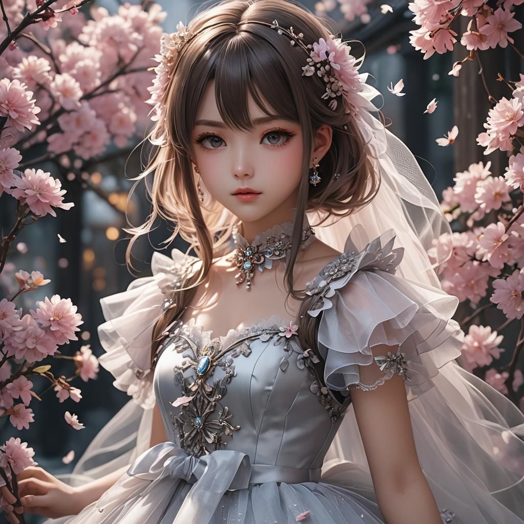 Detailed 3D Anime Art in WLOP Style