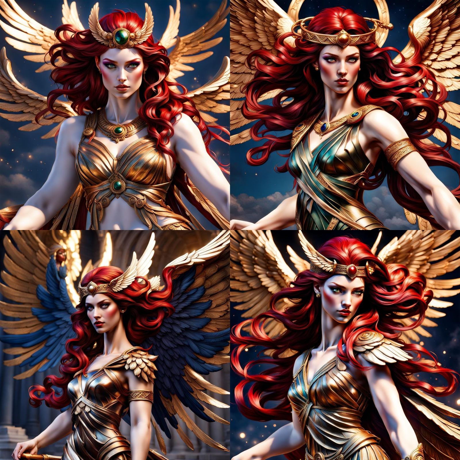 Nemesis: Greek Goddess with Jewel Tones