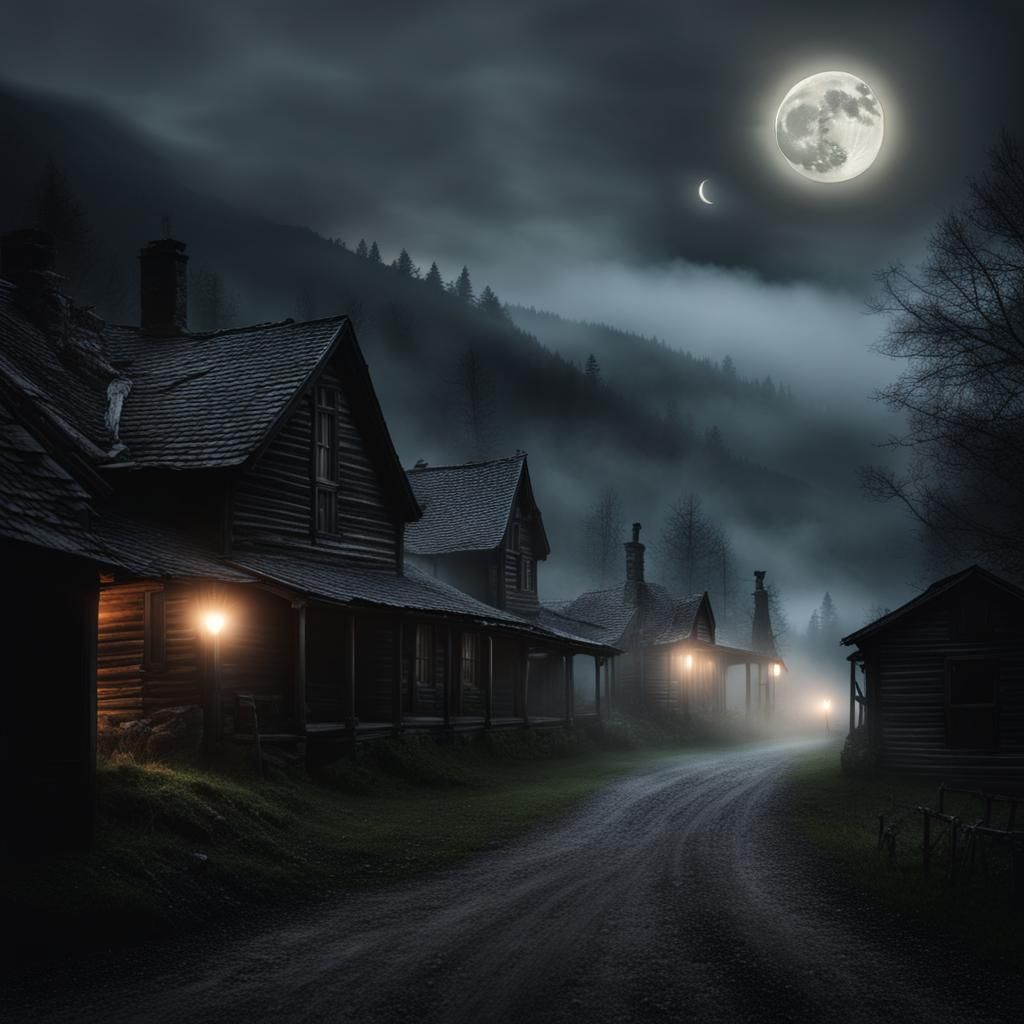 Haunted Village in Appalachian Mountains