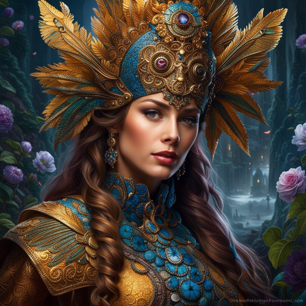 Colorful Caecilian in Soil: Detailed Digital Art