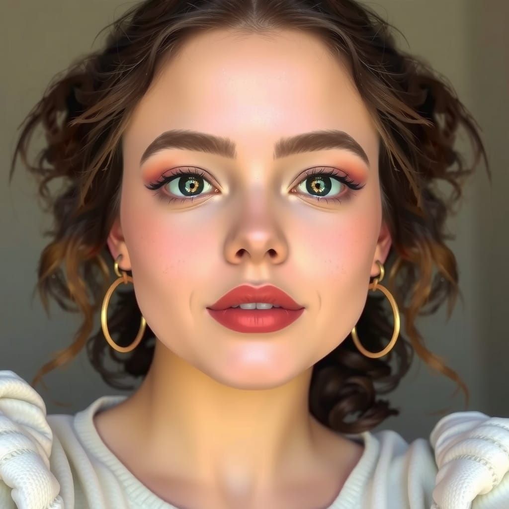 Enigmatic Portrait in a Minimalist Aesthetic