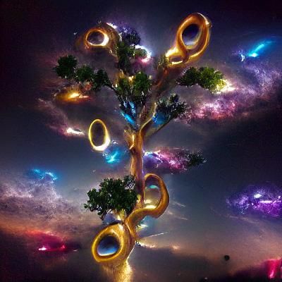 AI Generated Image of an Infinity Tree