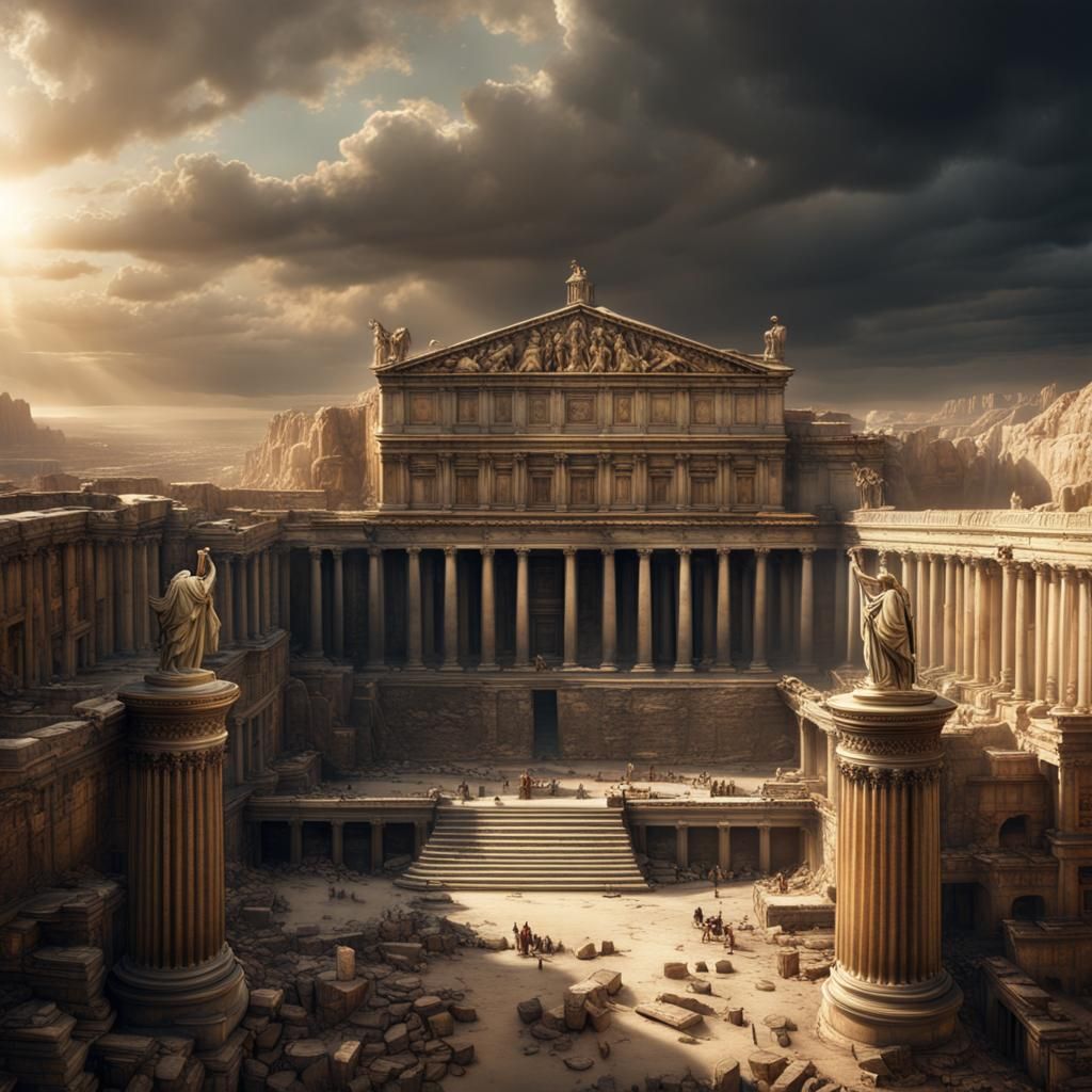 Epic Roman Empire Digital Matte Painting
